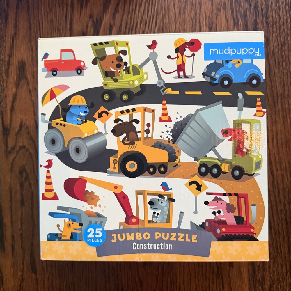 Mudpuppy construction jumbo Puzzle - 25 pieces